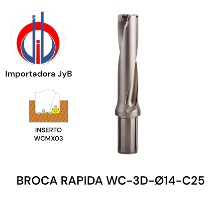 BROCA RAPIDA WC-3D-Ø14-C25 - WITAIK