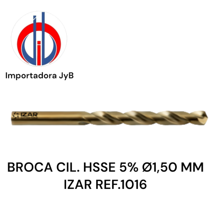BROCA CIL. HSSE 5% Ø1,50 MM IZAR REF.1016