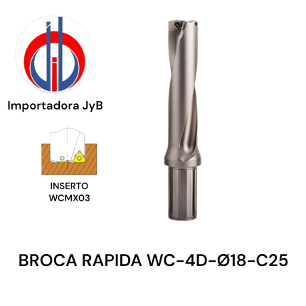 BROCA RAPIDA WC-4D-Ø18-C25 - WITAIK
