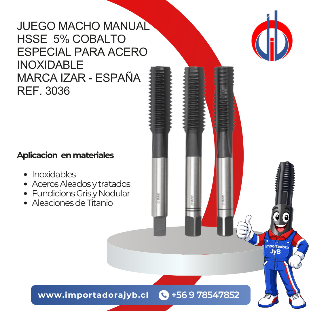 MACHO MANUAL INOX IZAR 3036